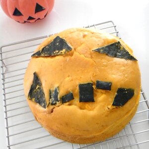 ハロウィン～♪　簡単かぼちゃケーキ♪